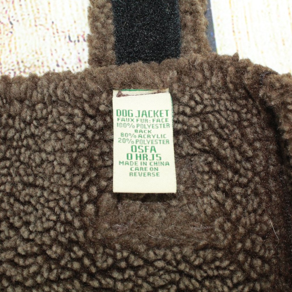 LL Bean Pet Brown Polyester Faux Fur Insulated Dog - Picture 7 of 9